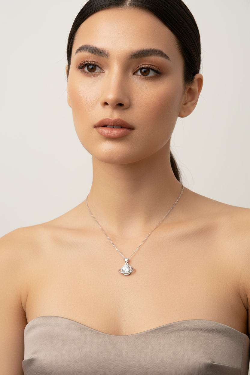 .925 sterling silver necklace + pendant
