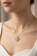 14k white gold necklace + pendant