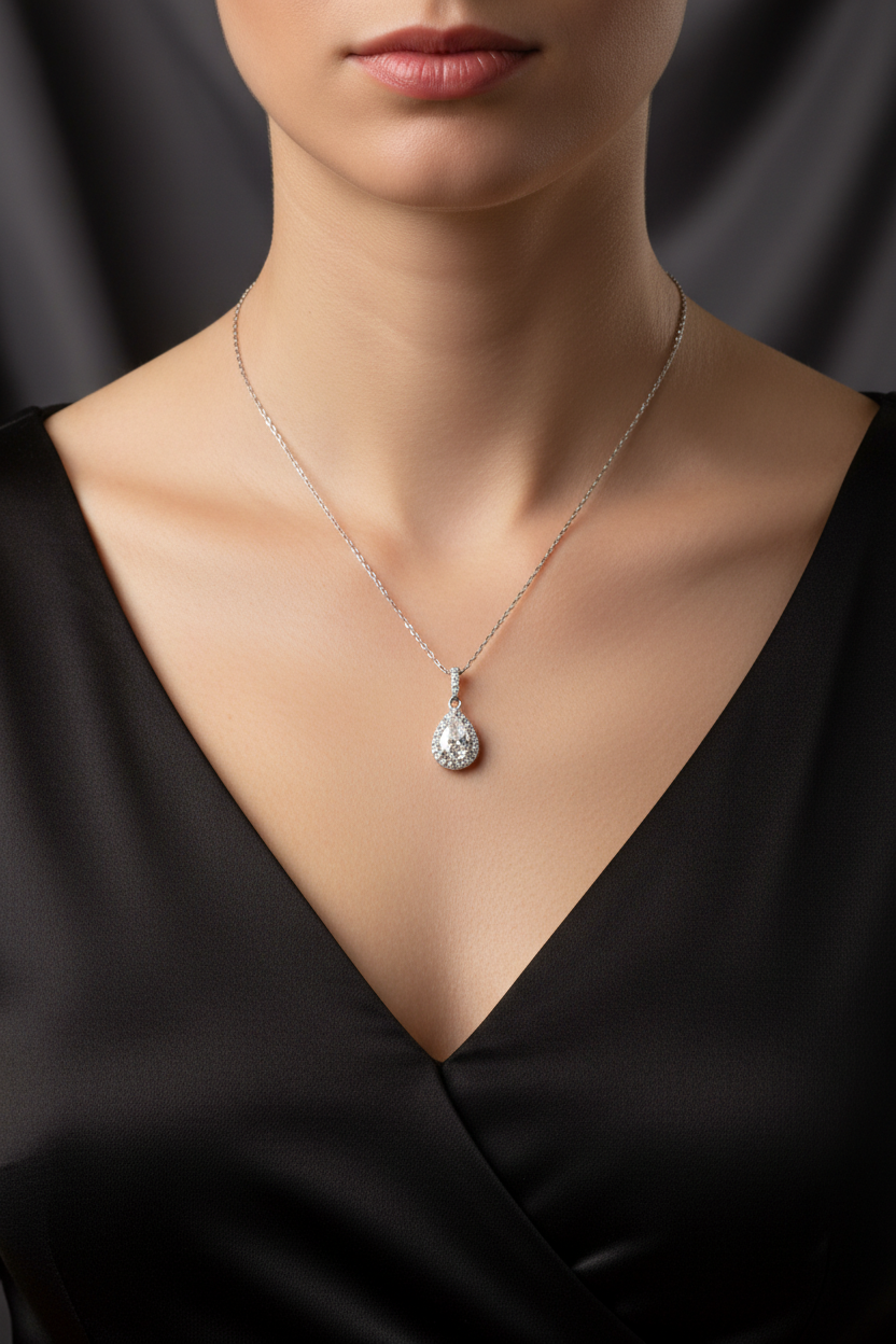 .925 sterling silver necklace + pendant